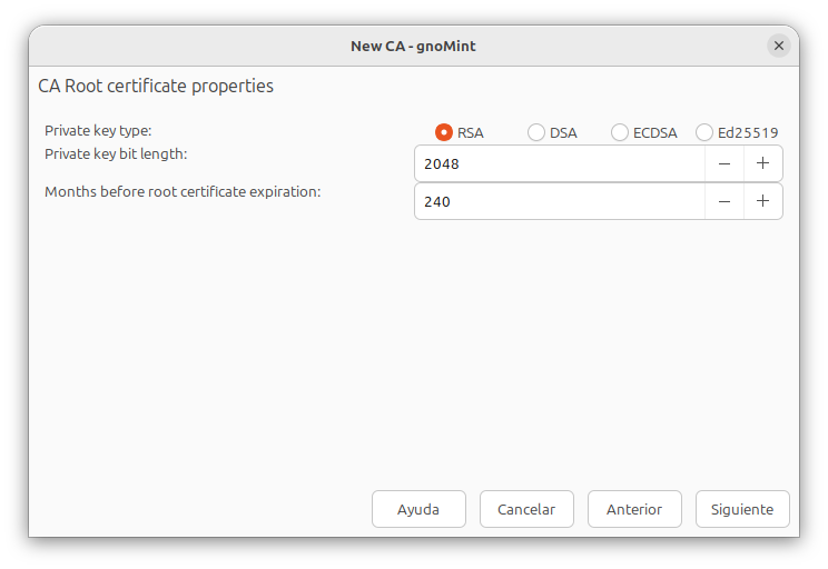 Key algorithm — RSA